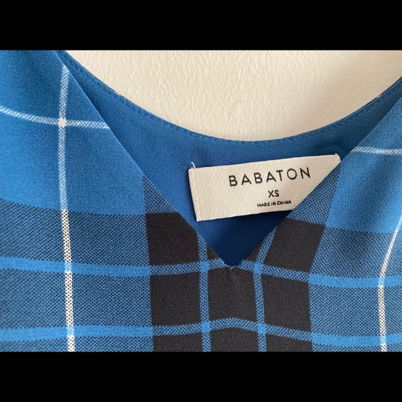 Aritzia babaton plaid blue camisole XS - Picture 4 of 4
